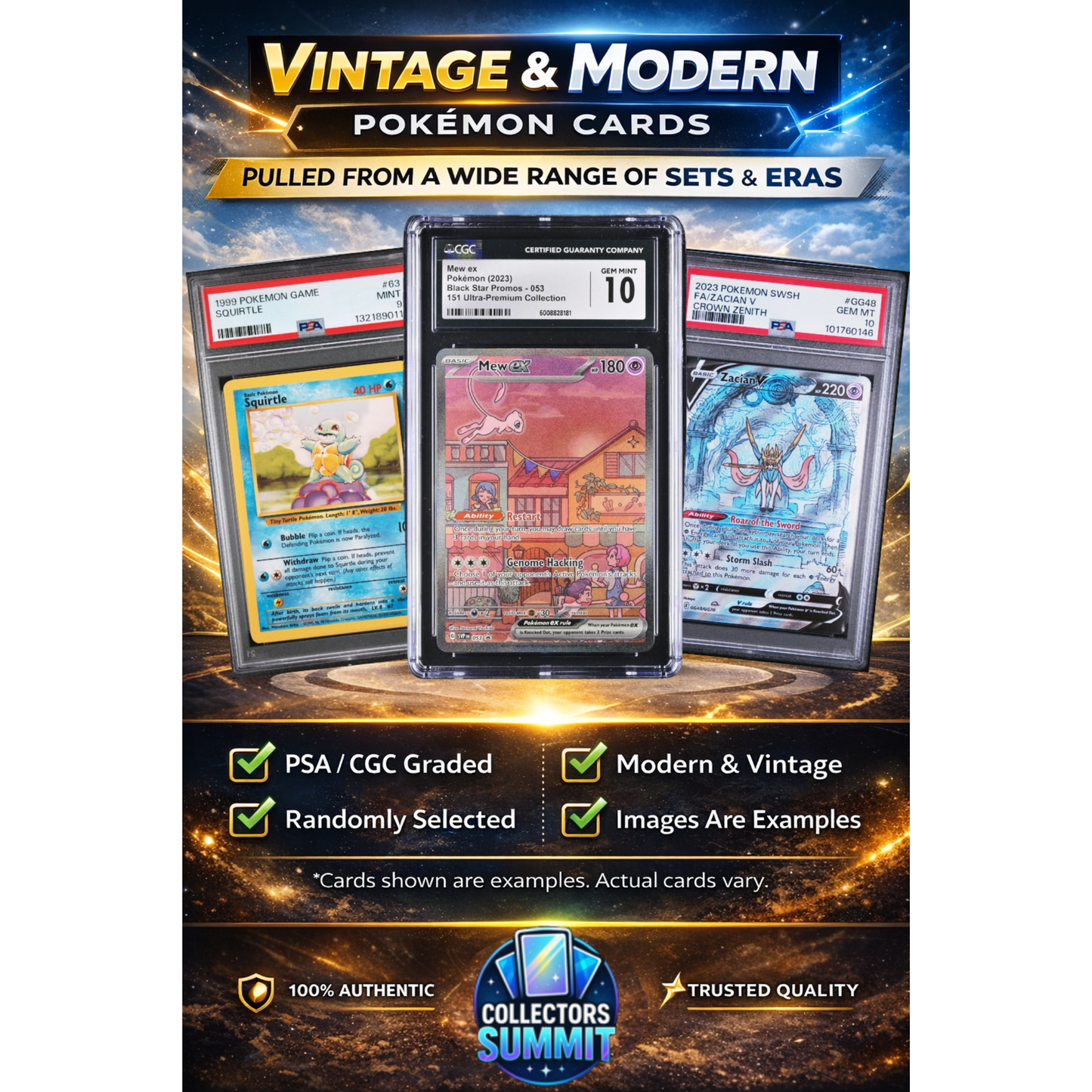 Pokemon Graded Card Mystery Pack (PSA or CGC) – Mythic Edition