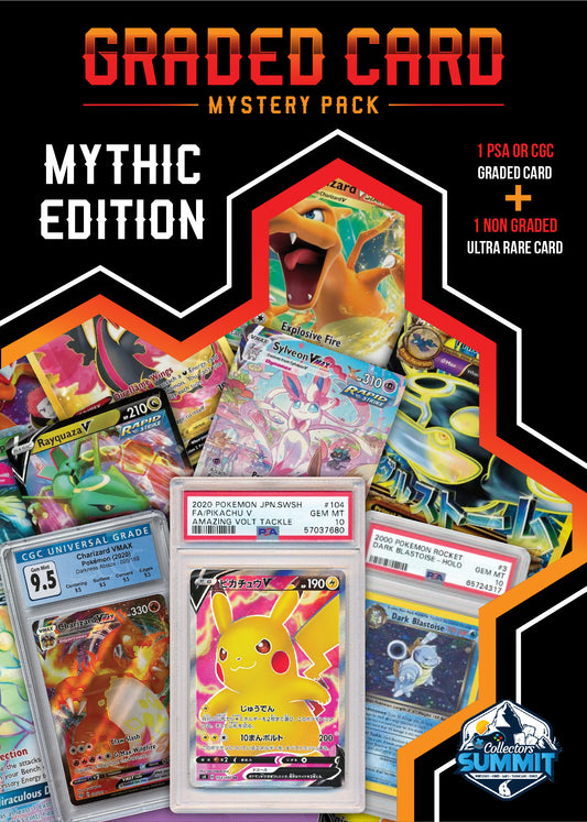 Pokemon Graded Card Mystery Pack (PSA or CGC) – Mythic Edition